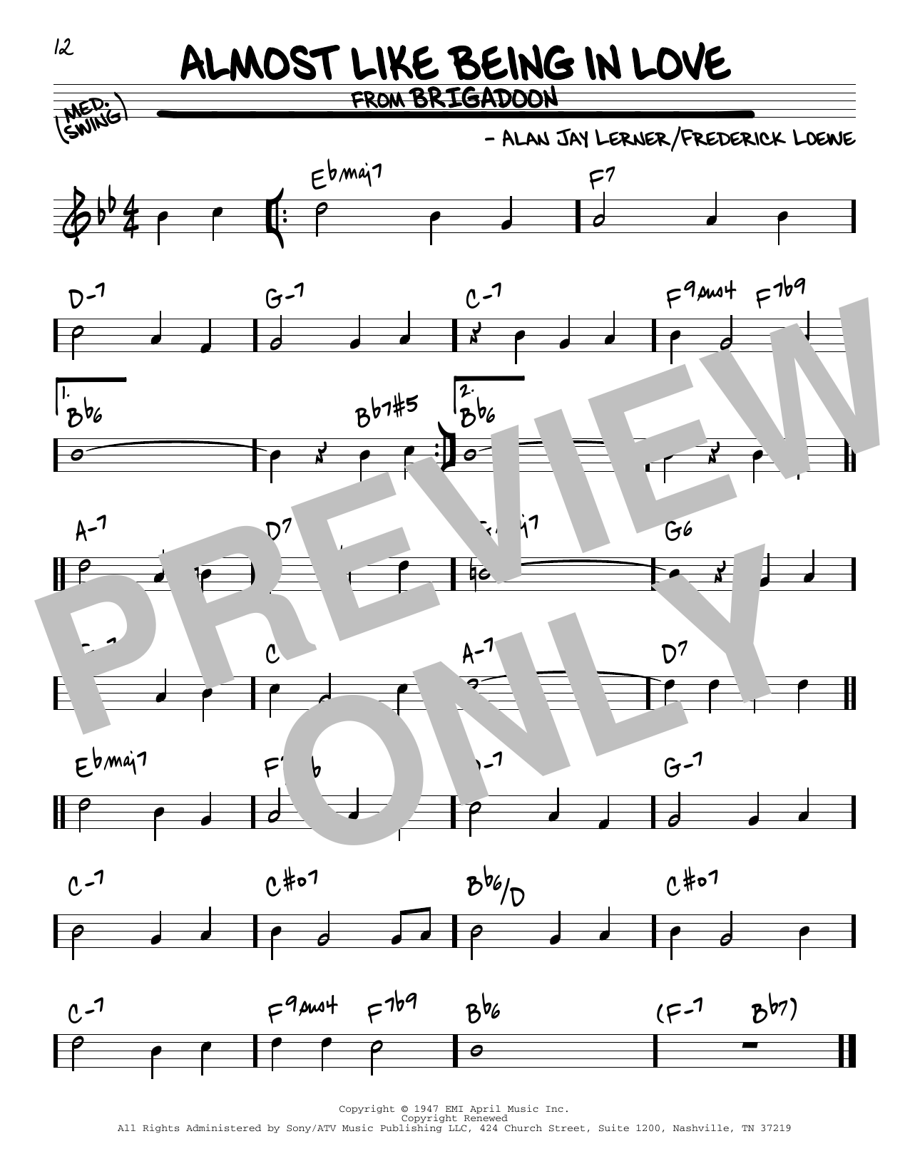 Alan Jay Lerner Almost Like Being In Love sheet music notes and chords. Download Printable PDF.