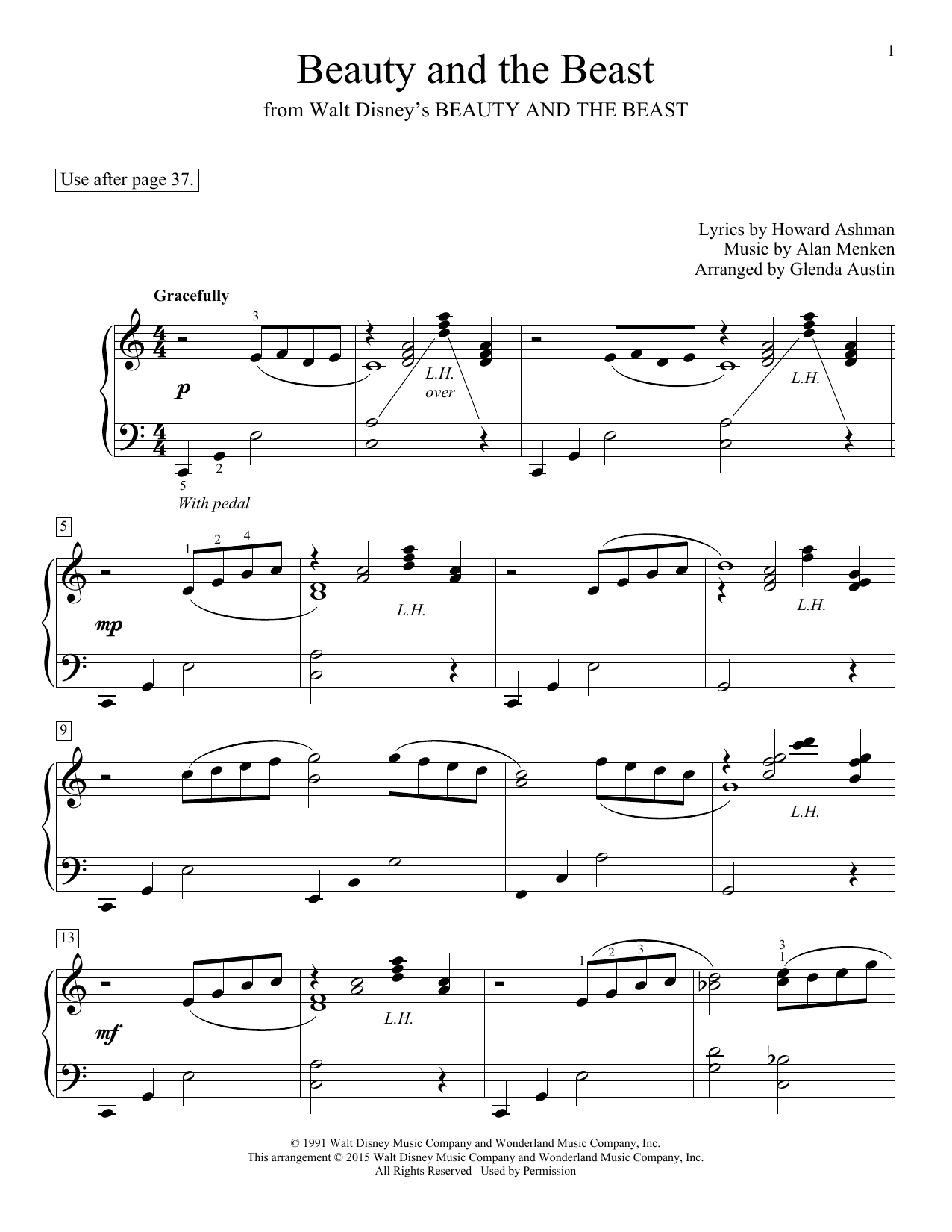 Learn to play Glenda Austin Beauty And The Beast sheet music for Educational Piano in minutes. Price: 6.9900$ Glenda Austin Beauty And The Beast sheet music notes and chords arranged for Educational Piano