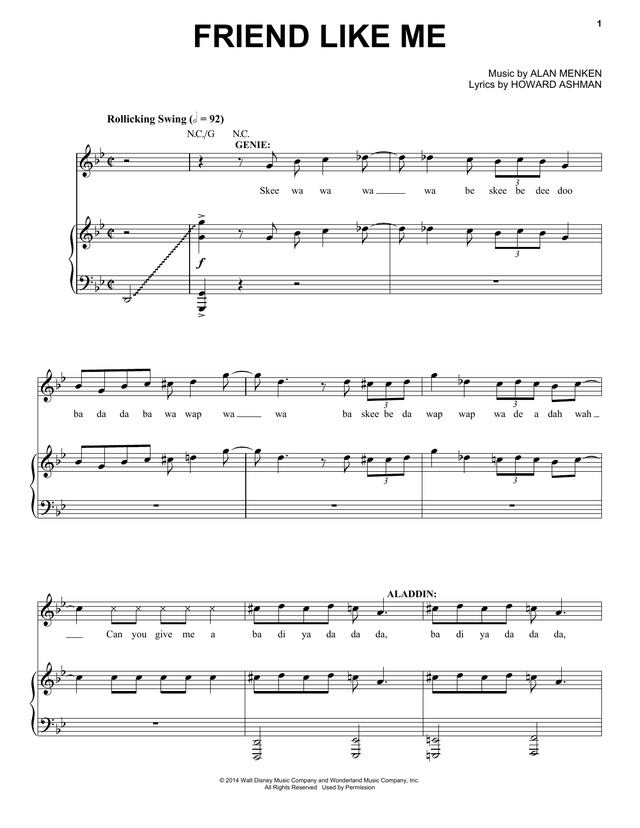 grænseflade aktivering operation Alan Menken "Friend Like Me (from Aladdin) (Stageplay Version)" Sheet Music  PDF Notes, Chords | Disney Score Violin Solo Download Printable. SKU: 193231