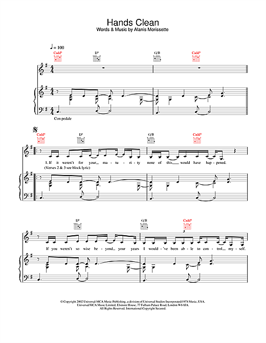 alanis morissette hands clean