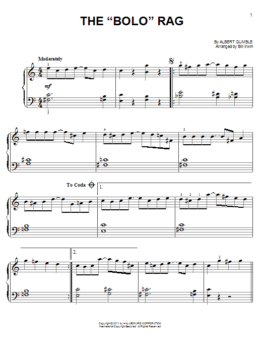 Learn to play Albert Gumble The Albert Gumble The