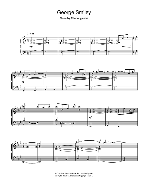 Learn to play Alberto Iglesias George Smiley (from Alberto Iglesias George Smiley (from