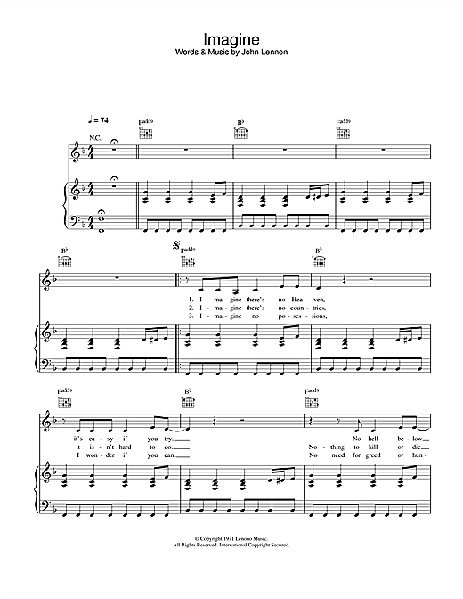 Alex Parks Imagine sheet music notes and chords arranged for Lead Sheet / Fake Book