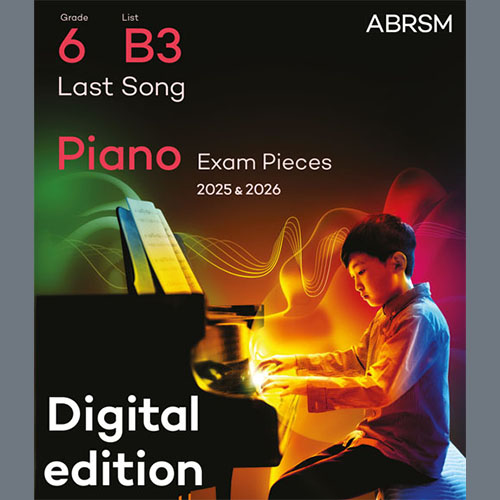 Alexis Ffrench Last Song (Grade 6, list B3, from the ABRSM Piano Syllabus 2025 & 2026) Profile Image