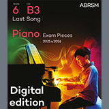 Download or print Alexis Ffrench Last Song (Grade 6, list B3, from the ABRSM Piano Syllabus 2025 & 2026) Sheet Music Printable PDF 2-page score for Classical / arranged Piano Solo SKU: 1555674
