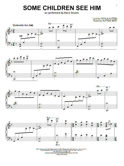 Learn to play Alfred Burt Some Children See Him sheet music for Flute Solo in minutes. Price: 4.4900$ Alfred Burt Some Children See Him sheet music notes and chords arranged for Flute Solo