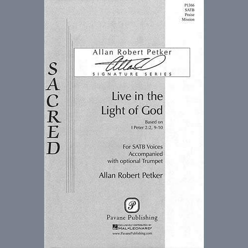 Allan Robert Petker Live In The Light Of God Profile Image
