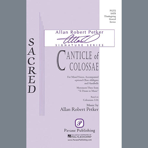 Allan Robert Petker Download Printable PDF Score Easily Download Allan Robert Petker Printable PDF piano music notes, guitar tabs for SATB Choir. Transpose or transcribe this score in no time - Learn how to play song progression.
