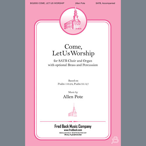 Allen Pote Download Printable PDF Score Easily Download Allen Pote Printable PDF piano music notes, guitar tabs for SATB Choir. Transpose or transcribe this score in no time - Learn how to play song progression.