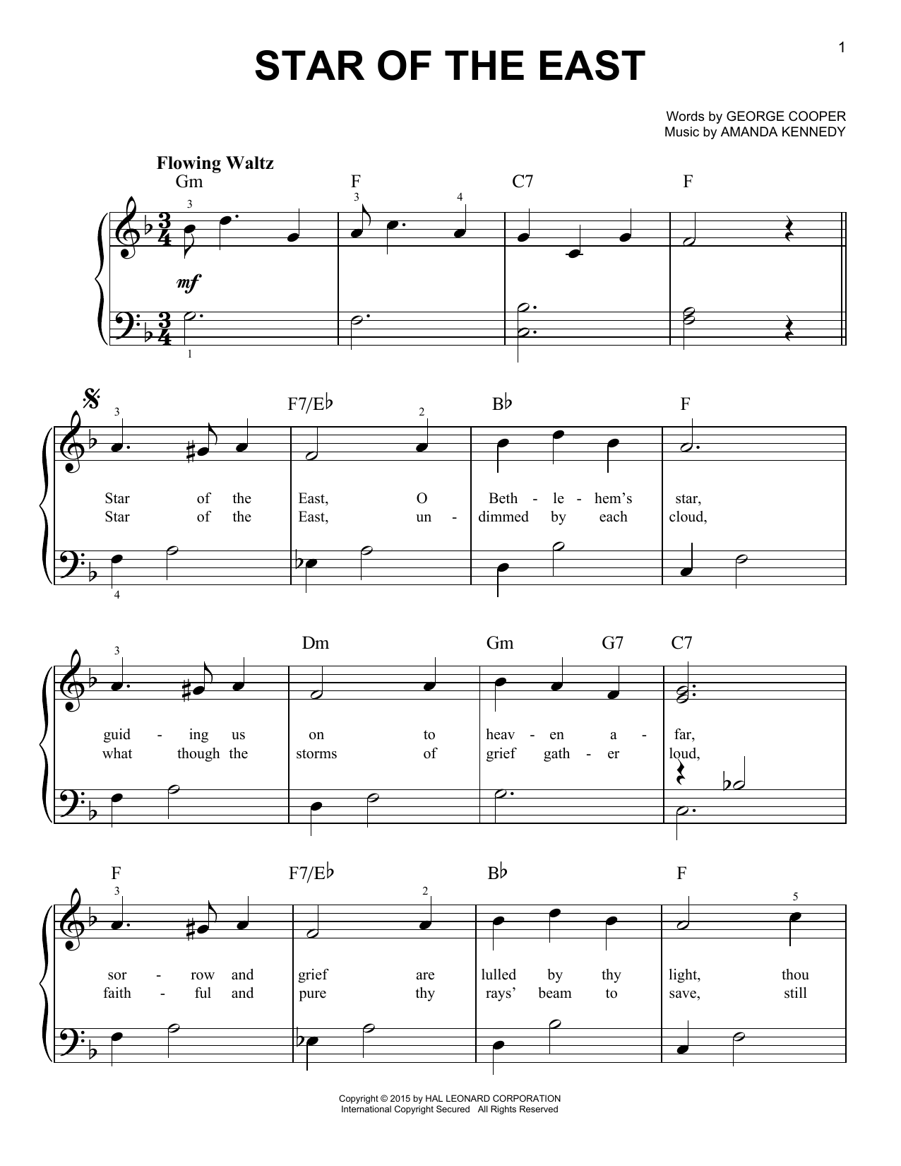Learn to play Amanda Kennedy Star Of The East sheet music for Easy Lead Sheet / Fake Book in minutes. Price: 5.9900$ Amanda Kennedy Star Of The East sheet music notes and chords arranged for Easy Lead Sheet / Fake Book