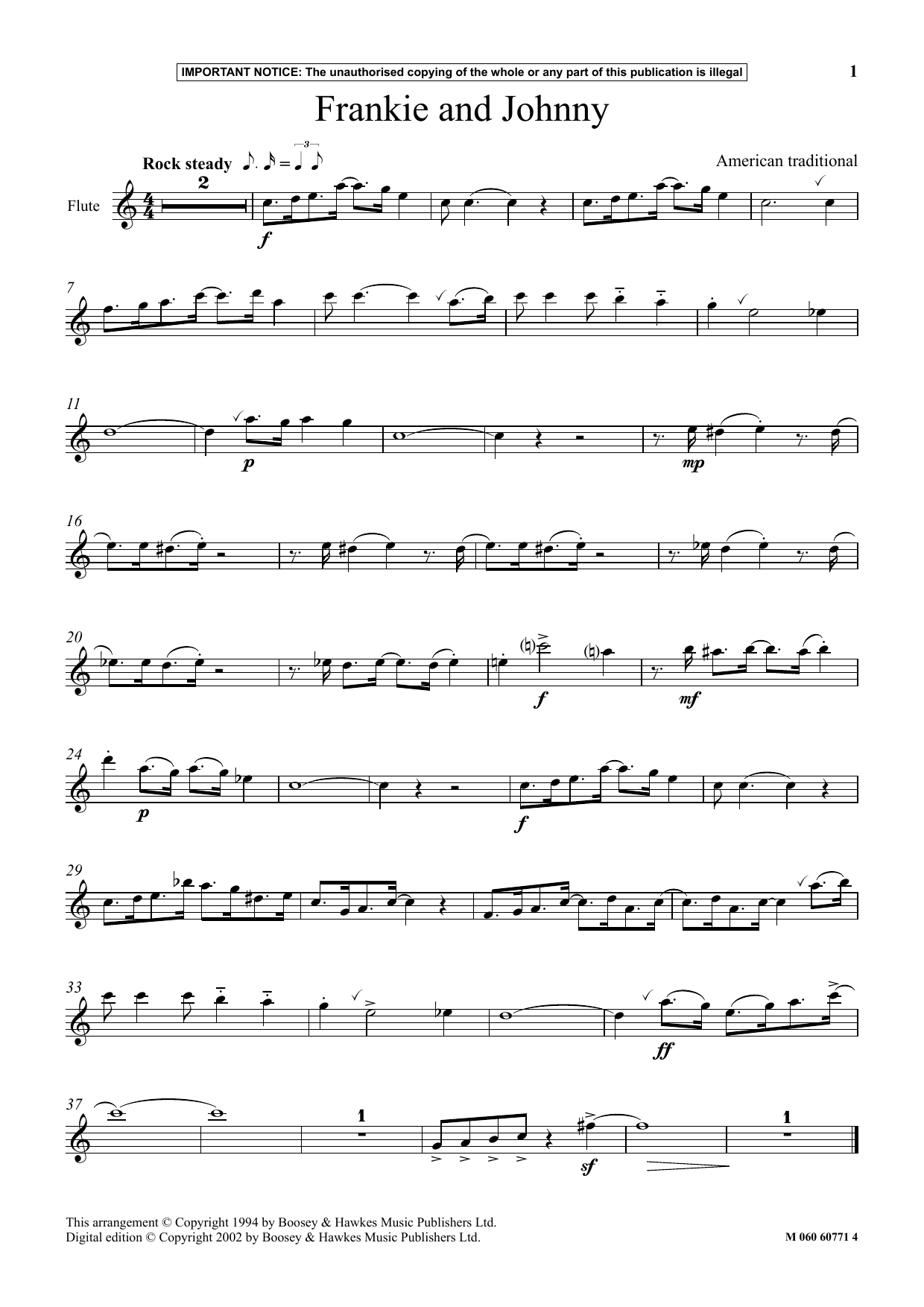 American Traditional Frankie And Johnny sheet music notes and chords. Download Printable PDF.