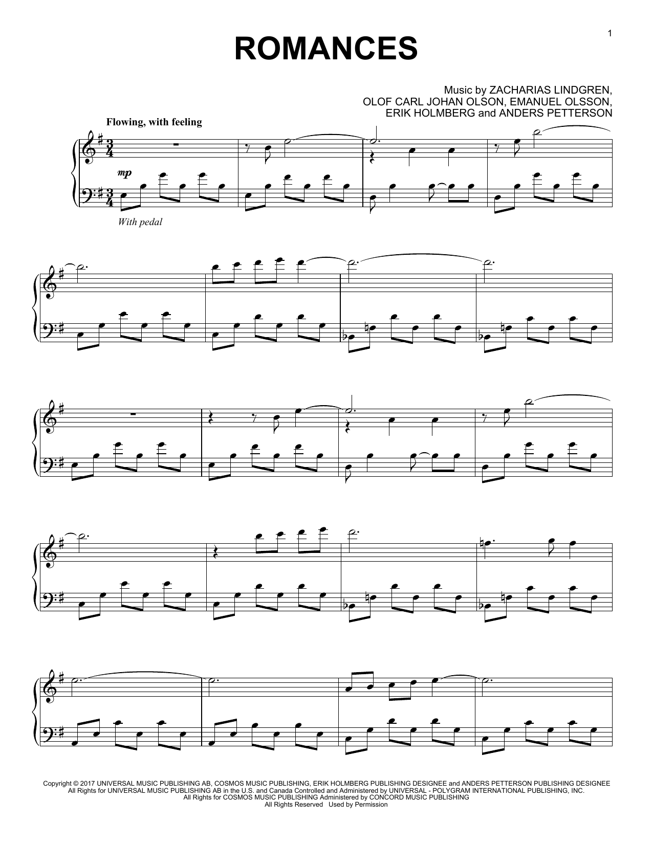 Amity Cadet Romances sheet music notes and chords. Download Printable PDF.