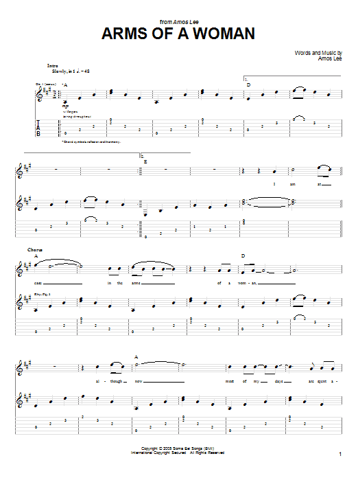 Learn to play Amos Lee Arms Of A Woman sheet music for Guitar Chords/Lyrics in minutes. Amos Lee Arms Of A Woman sheet music notes and chords. Download Printable PDF.