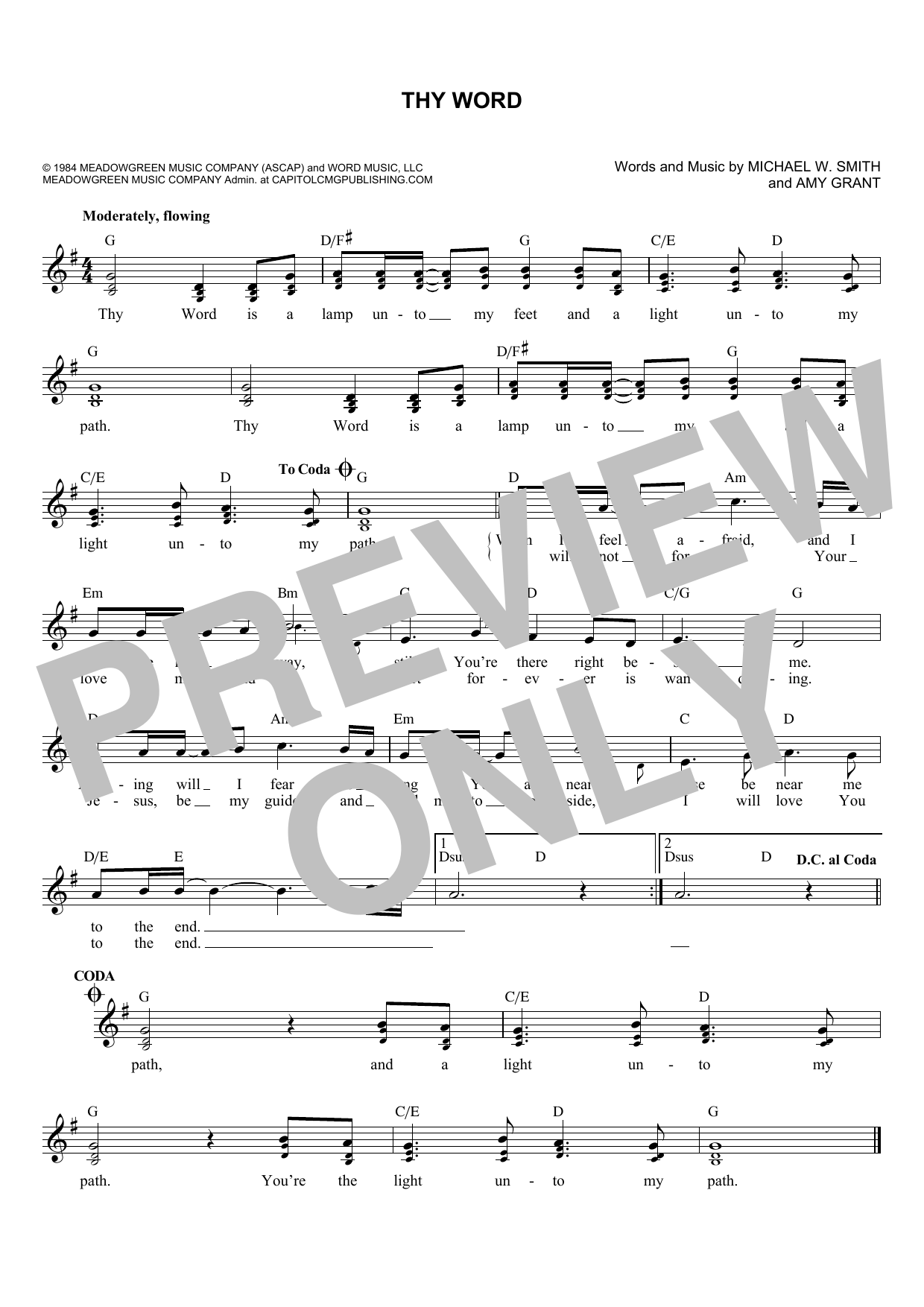 Ginny Owens Thy Word sheet music notes and chords arranged for Lead Sheet / Fake Book