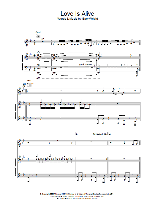 Anastacia Love Is Alive sheet music notes and chords. Download Printable PDF.