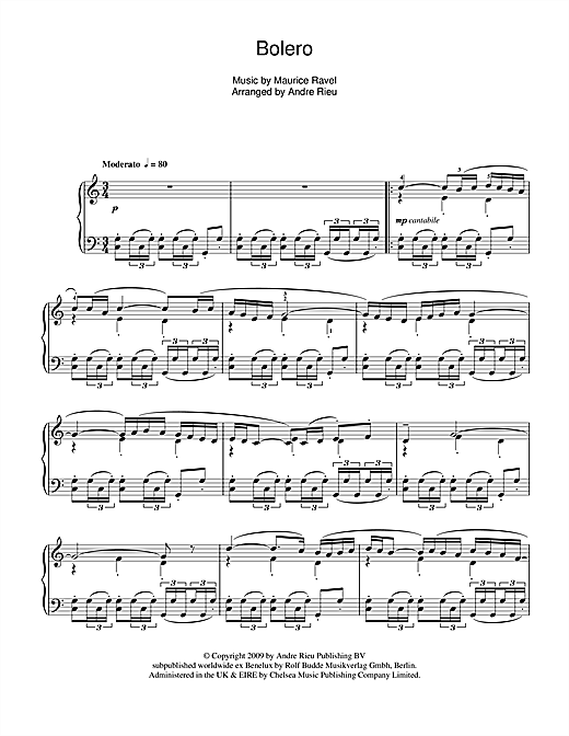 Learn to play Andre Rieu Bolero sheet music for Piano Solo in minutes. Andre Rieu Bolero sheet music notes and chords