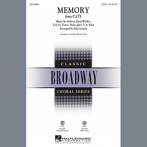 Memory (from Cats) (arr. John Leavitt) cover image