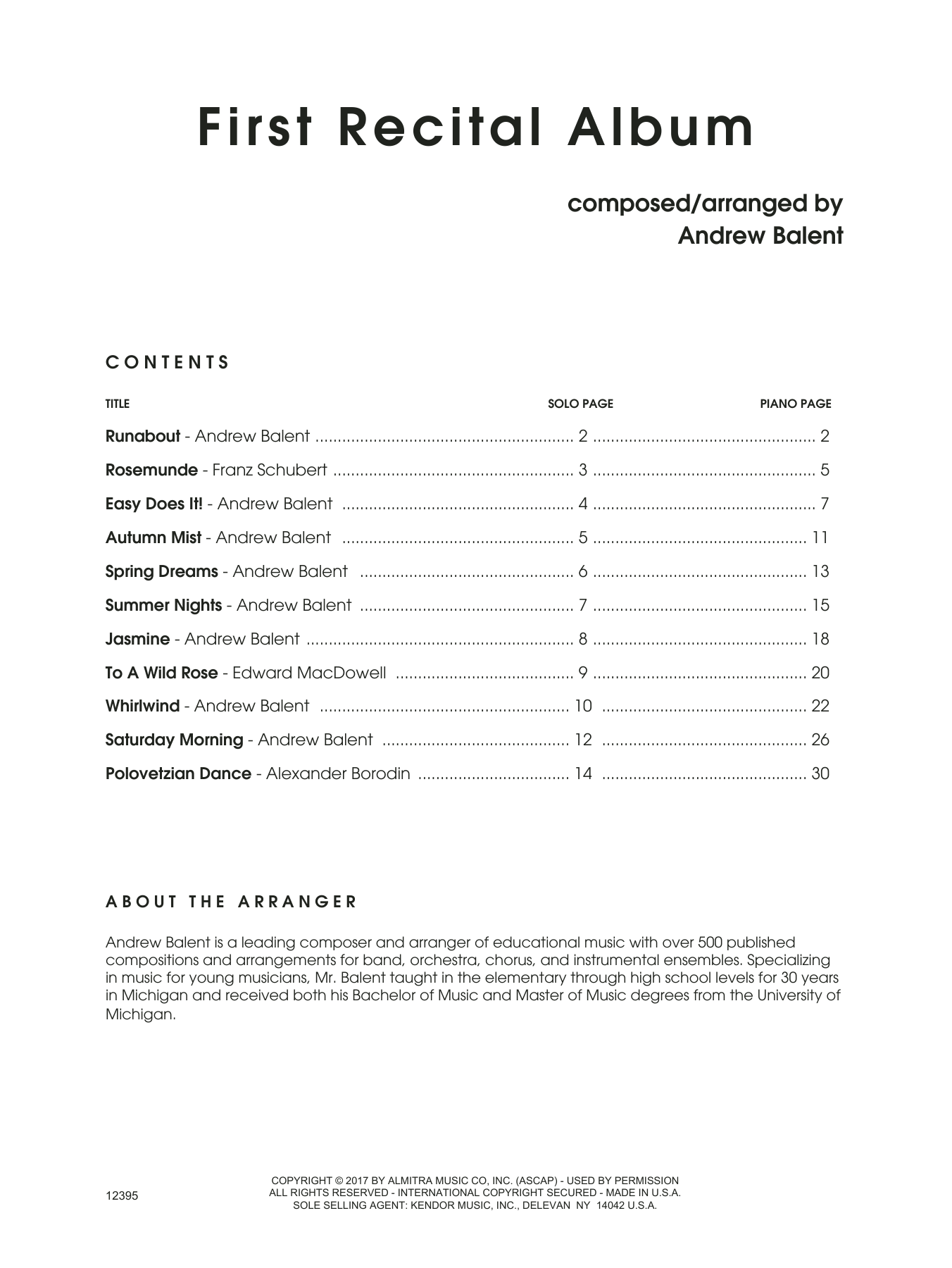 Learn to play Andrew Balent First Recital Album - Trombone sheet music for Brass Solo in minutes. Andrew Balent First Recital Album - Trombone sheet music notes and chords. Download Printable PDF.