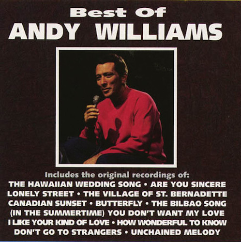 Andy Williams Are You Sincere Profile Image