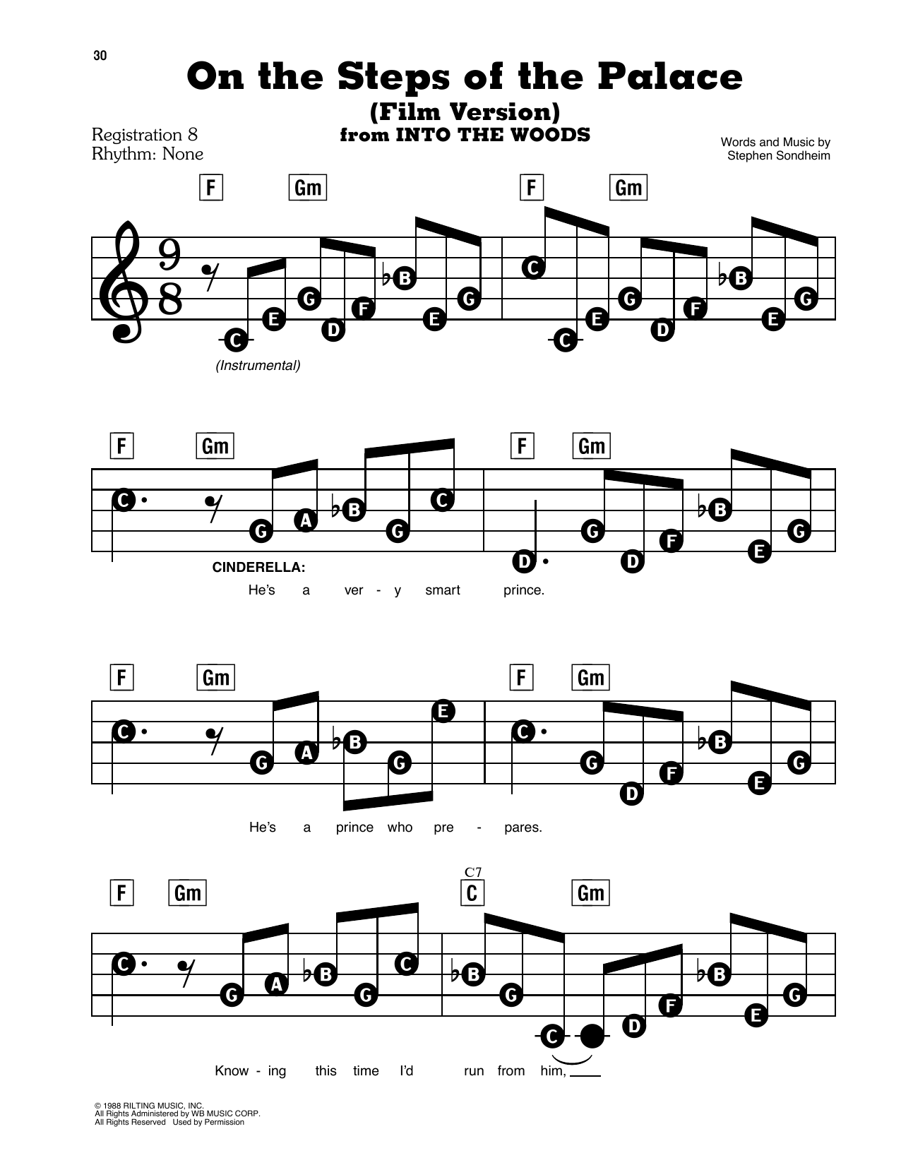 Anna Kendrick On The Steps Of The Palace Film Version From Into The Woods Sheet Music Pdf Notes Chords Disney Score E Z Play Today Download Printable Sku 421569