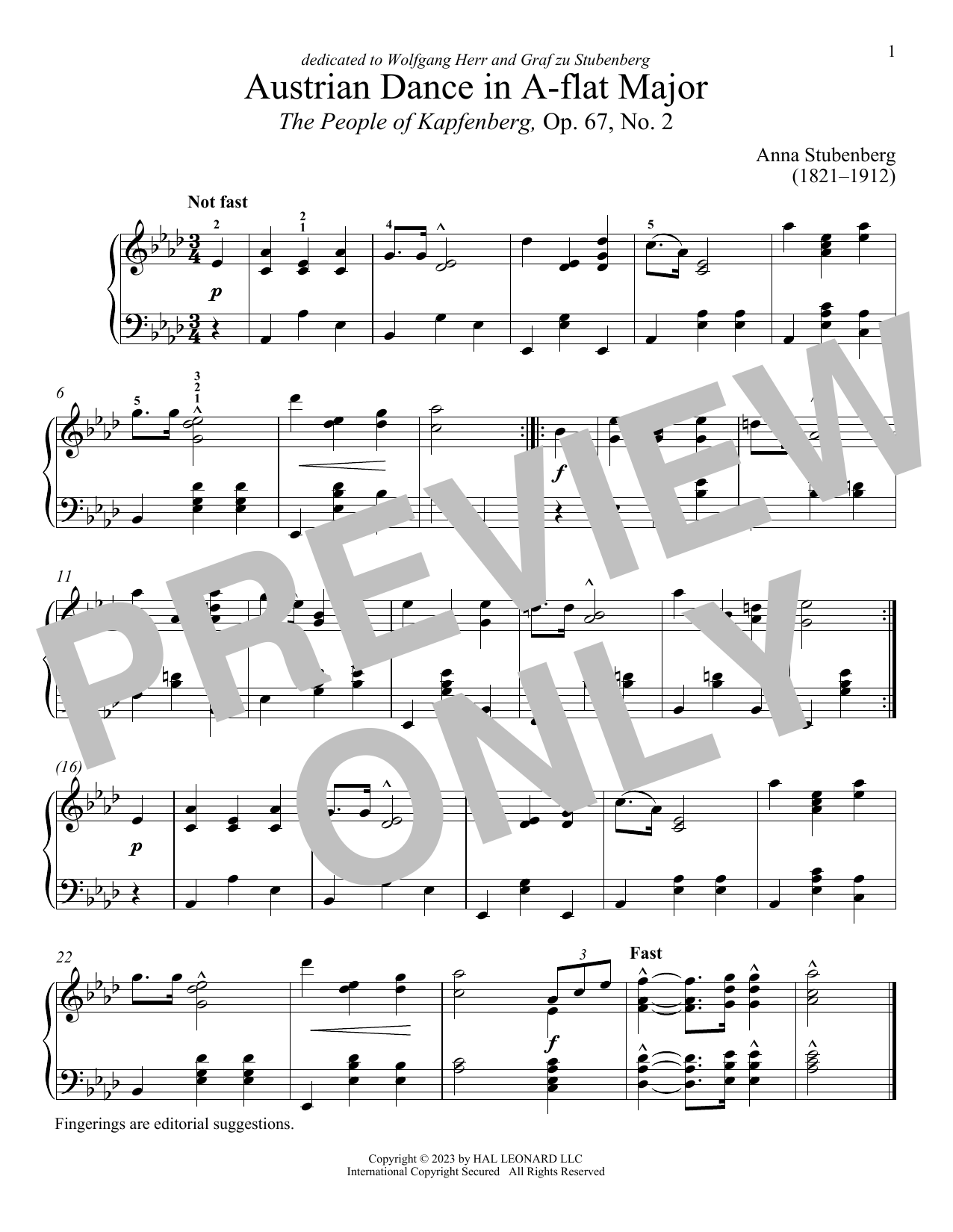 Anna Stubenberg Nicht schnell sheet music notes and chords. Download Printable PDF.