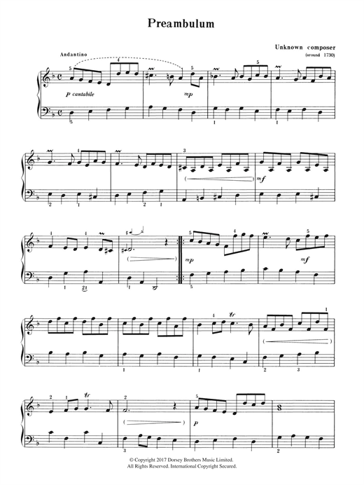 Learn to play Anon Preambulum sheet music for Piano Solo in minutes. Anon Preambulum sheet music notes and chords. Download Printable PDF.