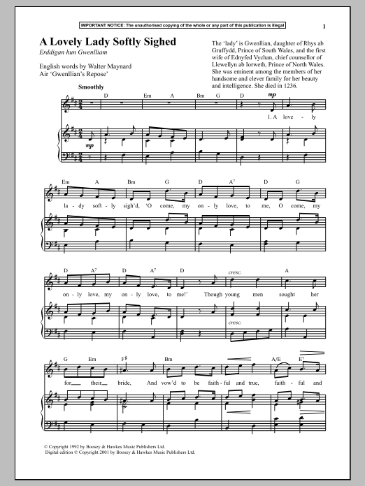 Learn to play Anonymous A Lovely Lady Softly Sighed sheet music for Piano & Vocal in minutes. Price: 6.9900$ Anonymous A Lovely Lady Softly Sighed sheet music notes and chords arranged for Piano & Vocal