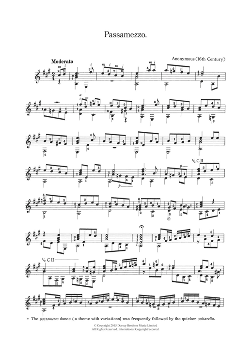 Anonymous Passamezzo sheet music notes and chords. Download Printable PDF.