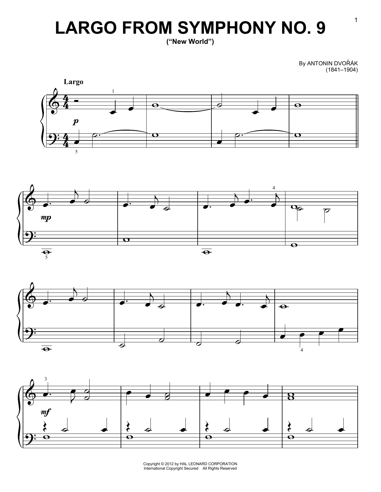 Learn to play Antonin Dvorak Largo From Symphony No. 9 ( Antonin Dvorak Largo From Symphony No. 9 (