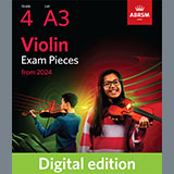 Download or print Antonio Veracini Vivace (Grade 4, A3, from the ABRSM Violin Syllabus from 2024) Sheet Music Printable PDF 3-page score for Classical / arranged Violin Solo SKU: 1341648
