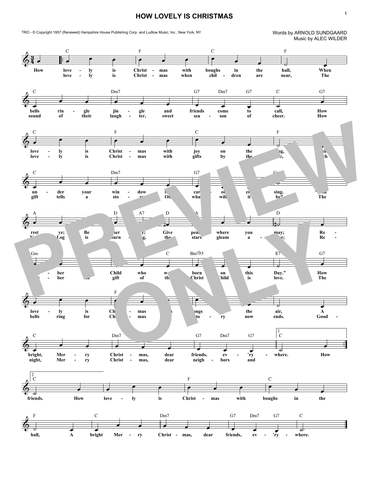 Learn to play Arnold Sundgaard How Lovely Is Christmas sheet music for Lead Sheet / Fake Book in minutes. Arnold Sundgaard How Lovely Is Christmas sheet music notes and chords