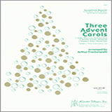 Download or print Arthur Frackenpohl Three Advent Carols - Bb Soprano Sax Sheet Music Printable PDF 4-page score for Advent / arranged Woodwind Ensemble SKU: 339338.