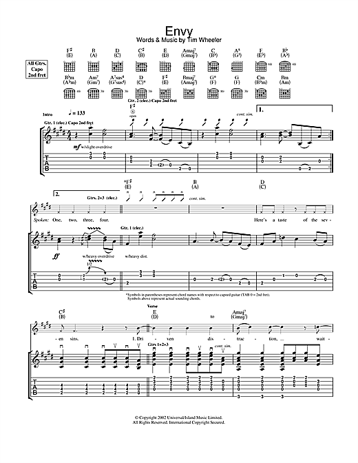 Learn to play Ash Envy sheet music for Guitar Tab in minutes. Ash Envy sheet music notes and chords