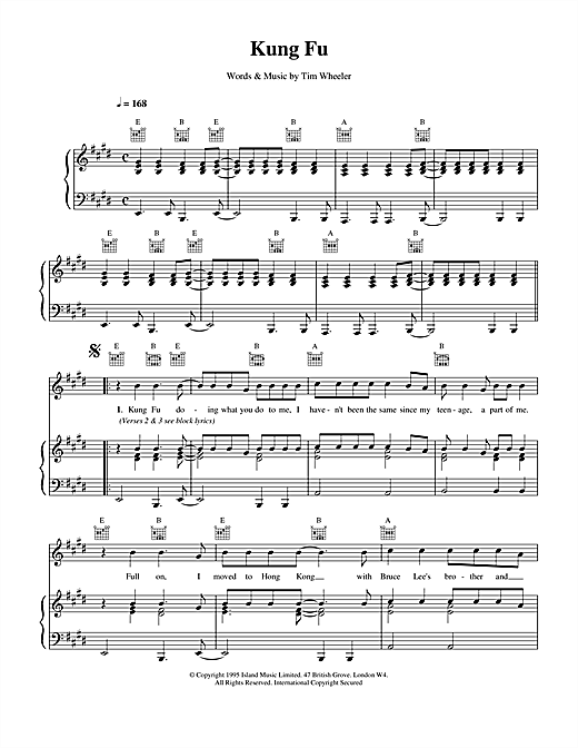 Ash Kung Fu sheet music notes and chords. Download Printable PDF.