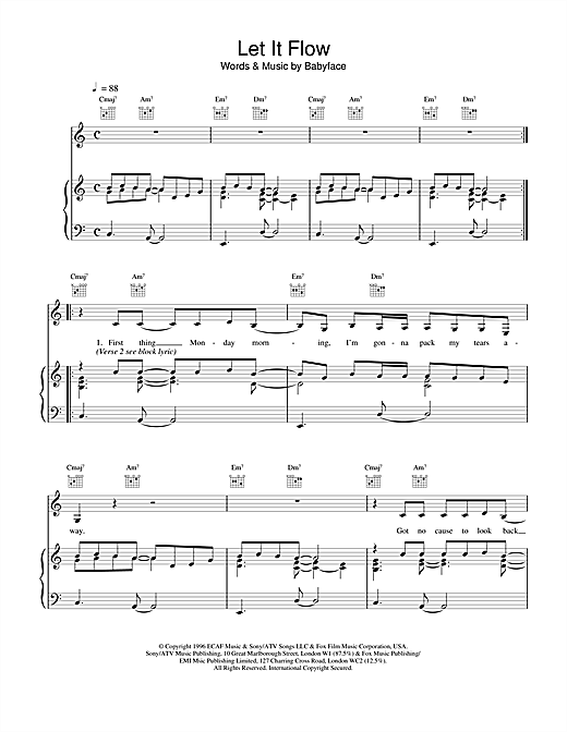 Ash Let It Flow sheet music notes and chords. Download Printable PDF.