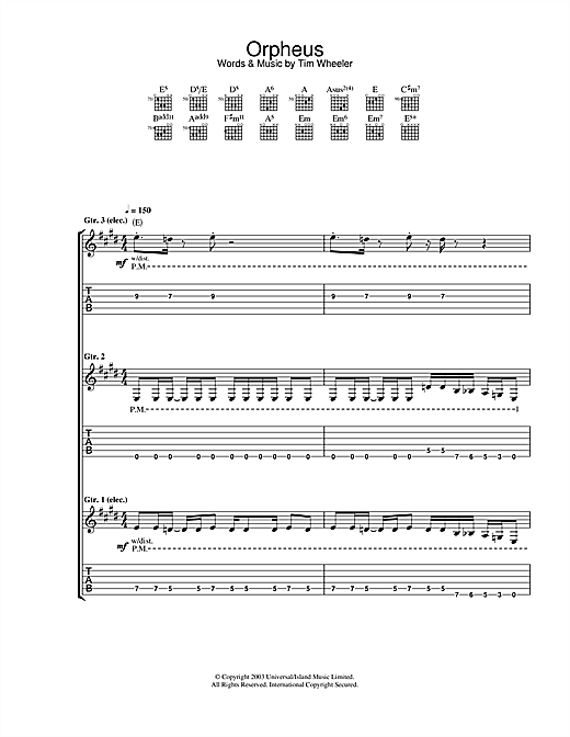 Ash Orpheus sheet music notes and chords. Download Printable PDF.