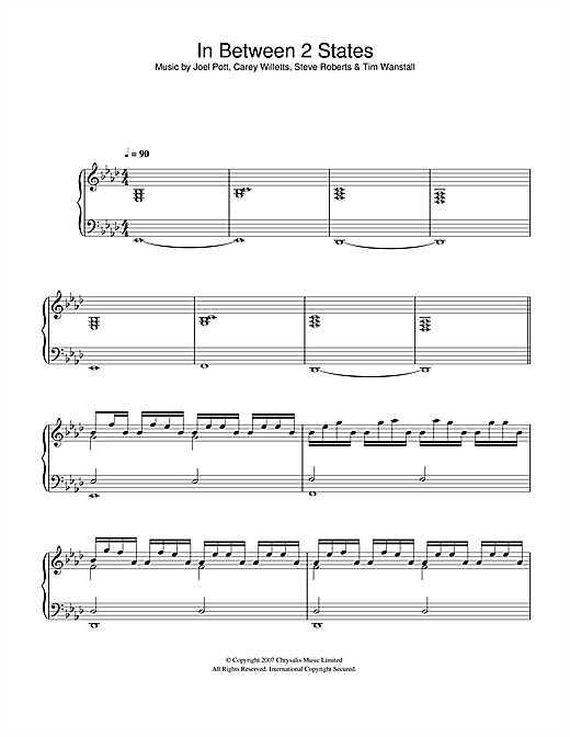 Athlete In Between 2 States sheet music notes and chords. Download Printable PDF.