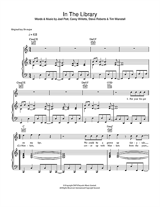 Athlete In The Library sheet music notes and chords. Download Printable PDF.