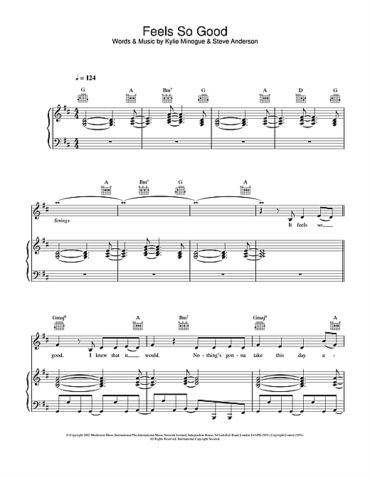 Atomic Kitten Feels So Good sheet music notes and chords. Download Printable PDF.