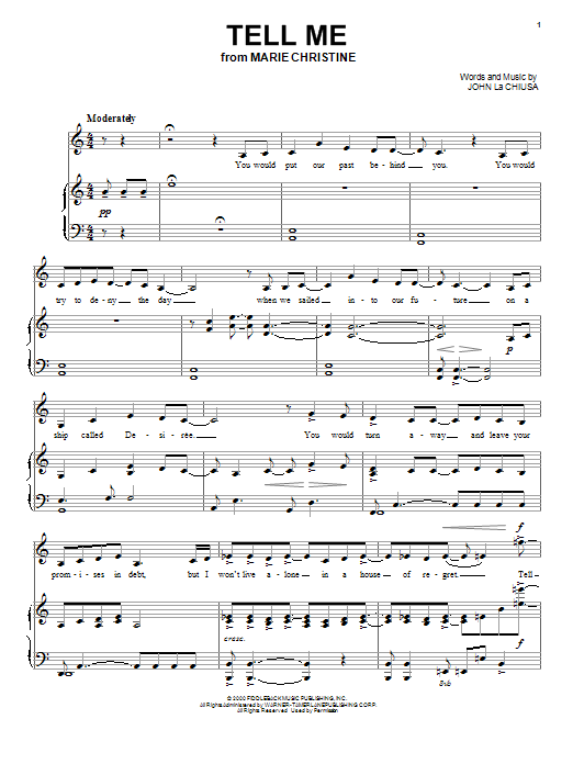 Audra McDonald Tell Me sheet music notes and chords. Download Printable PDF.