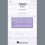 Download or print Audrey Snyder Amani (Peace) Sheet Music Printable PDF 9-page score for Concert / arranged SATB Choir SKU: 78721