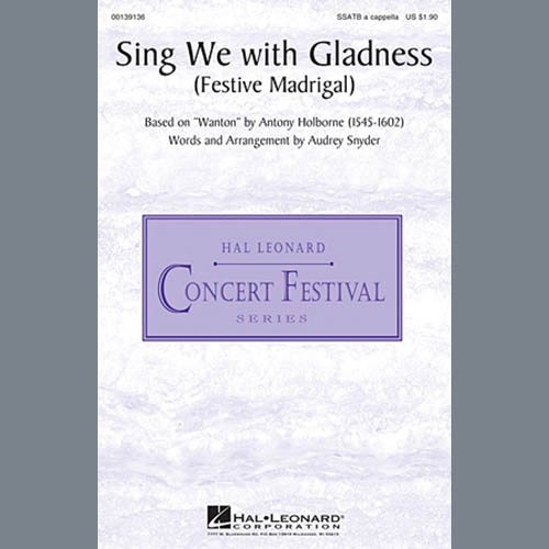 Sing We With Gladness (Festive Madrigal) (arr. Audrey Snyder) cover image