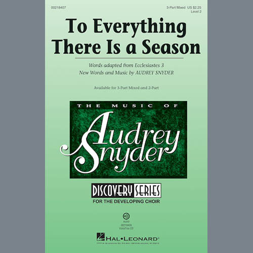 Audrey Snyder To Everything There Is A Season Profile Image