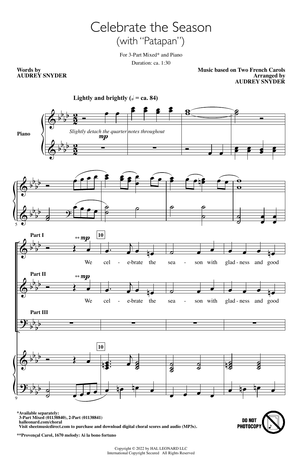 Learn to play Audrey Snyder Celebrate The Season (with Audrey Snyder Celebrate The Season (with