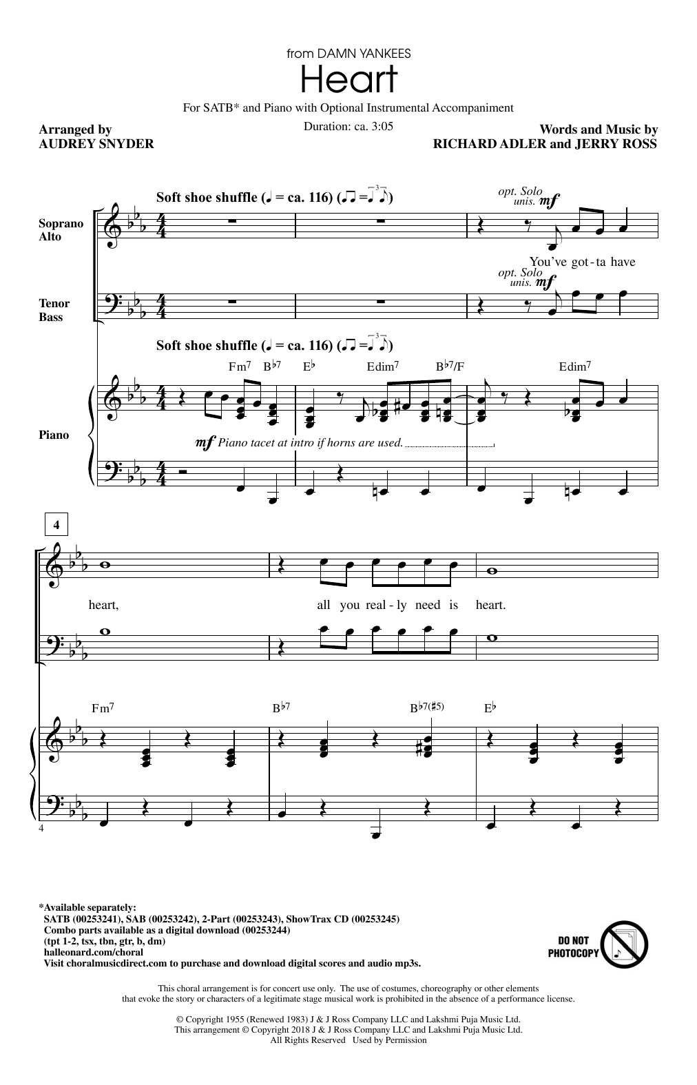 Audrey Snyder Heart sheet music notes and chords. Download Printable PDF.