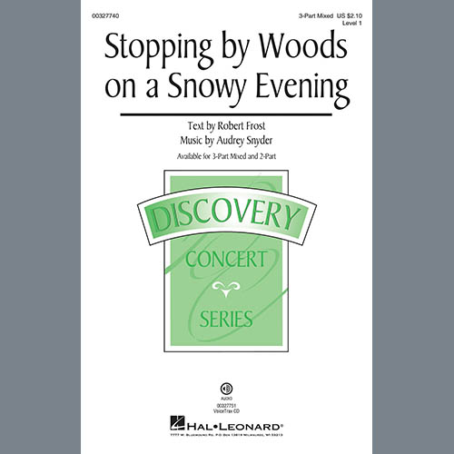 Audrey Snyder Download Printable PDF Score Easily Download Audrey Snyder Printable PDF piano music notes, guitar tabs for 3-Part Mixed Choir. Transpose or transcribe this score in no time - Learn how to play song progression.