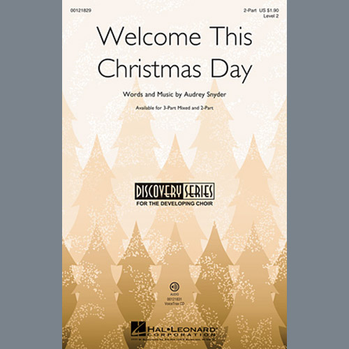 Audrey Snyder Download Printable PDF Score Easily Download Audrey Snyder Printable PDF piano music notes, guitar tabs for 2-Part Choir. Transpose or transcribe this score in no time - Learn how to play song progression.