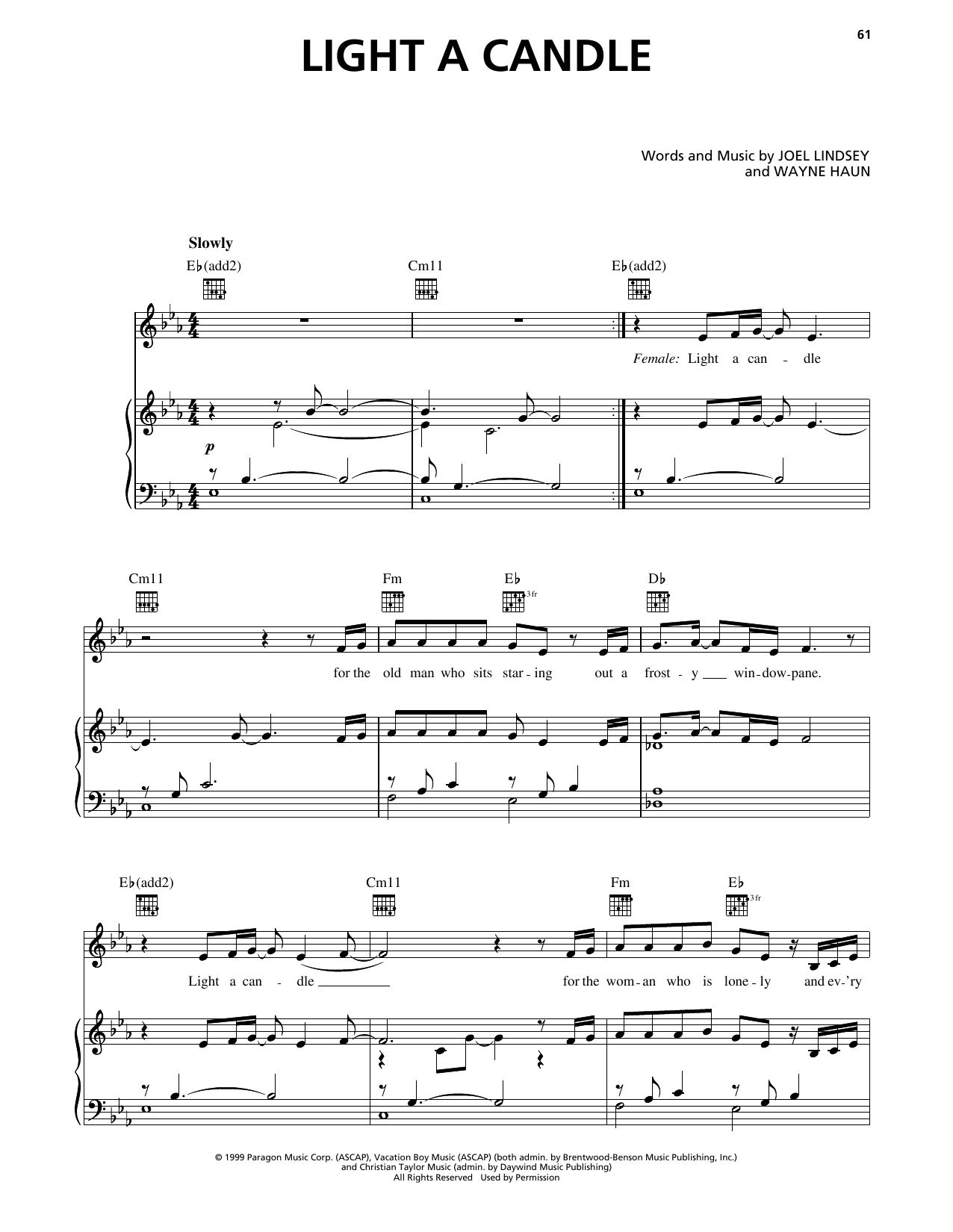 Avalon Light A Candle sheet music notes and chords. Download Printable PDF.