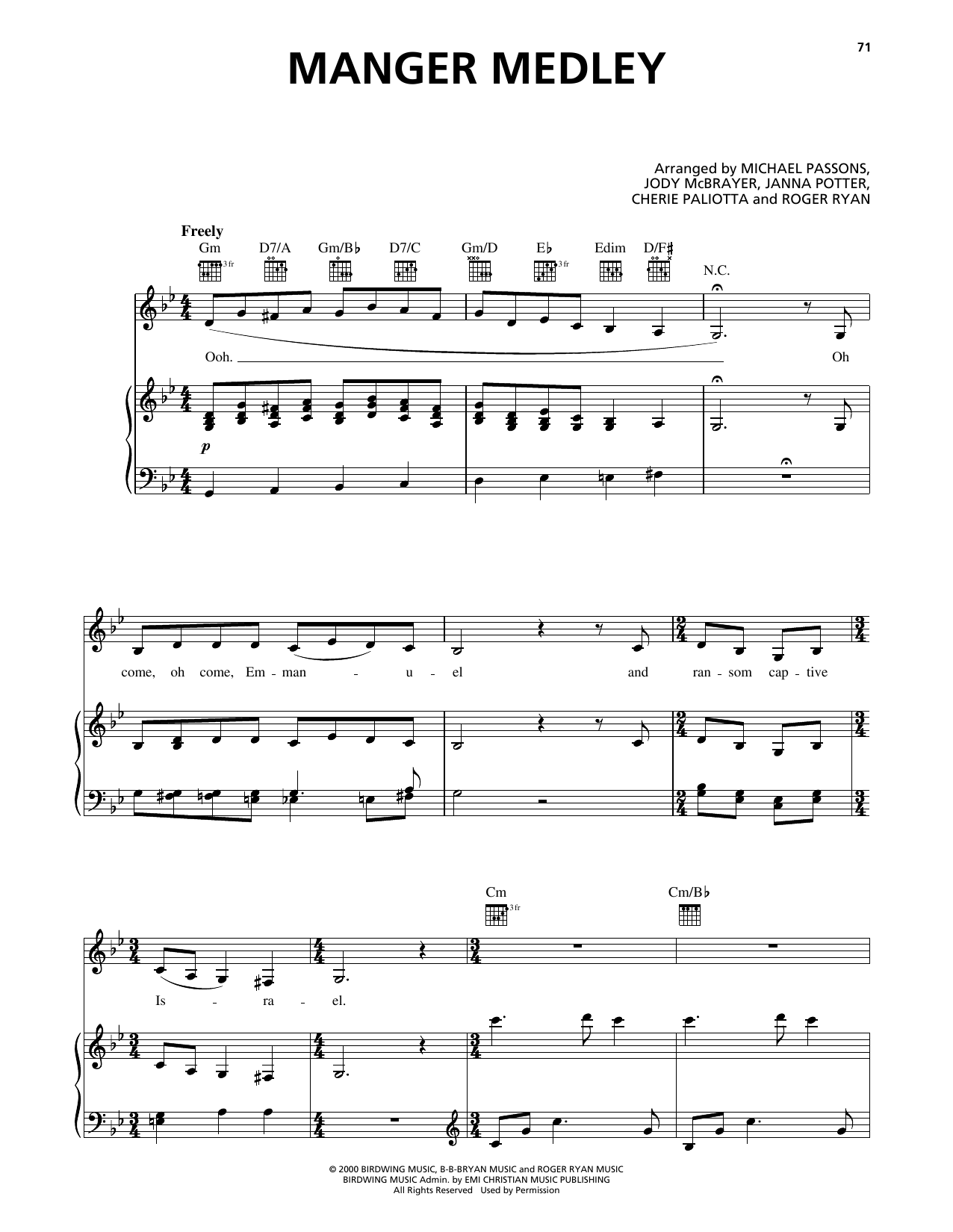 Avalon Manger Medley sheet music notes and chords. Download Printable PDF.