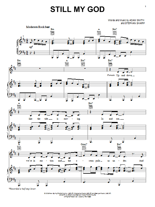 Avalon Still My God sheet music notes and chords. Download Printable PDF.